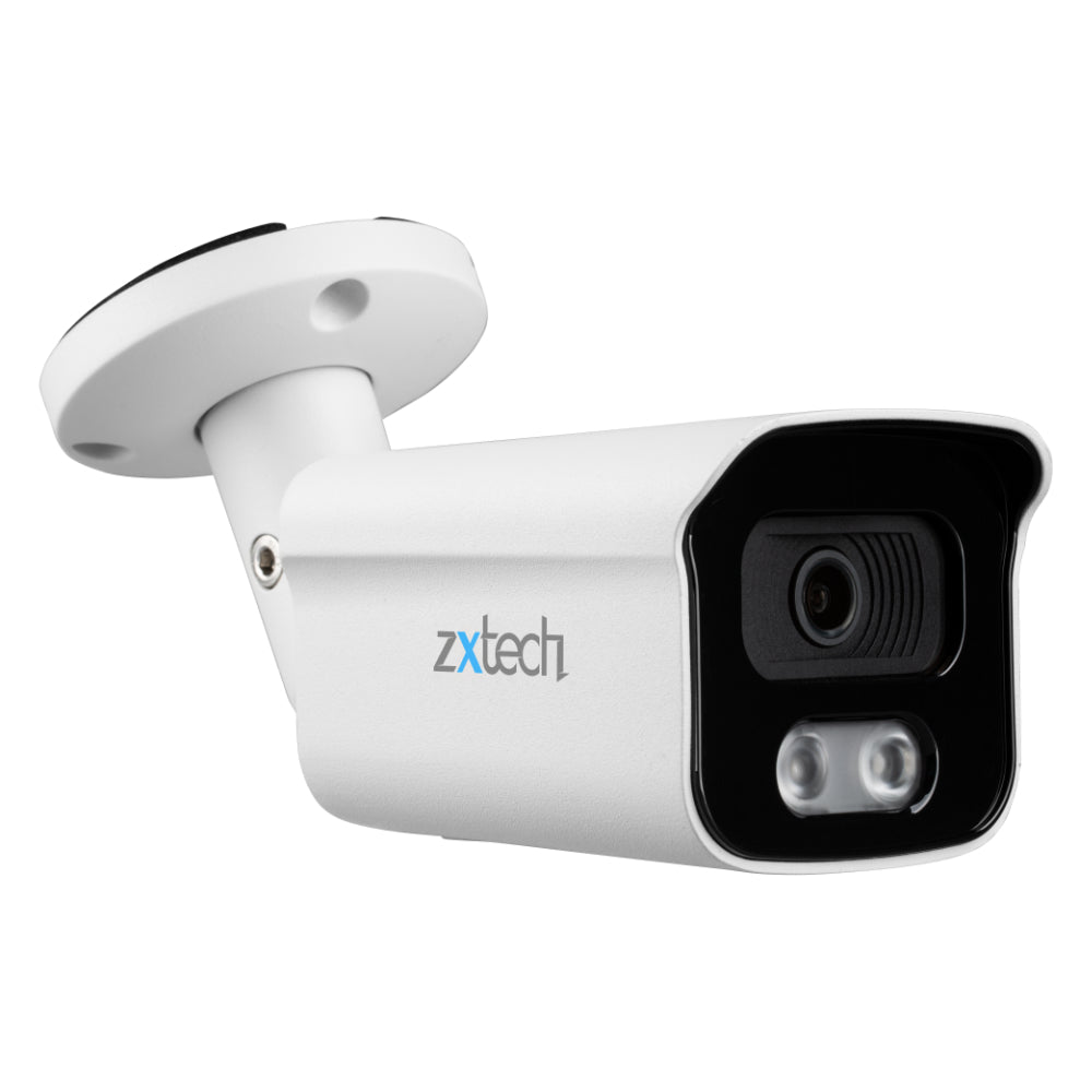 Zxtech 4K 8MP Bullet PoE IP CCTV AI Camera | Face Recognition Built-in