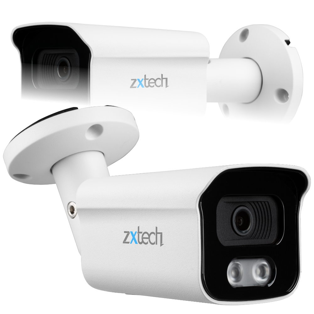 Zxtech 5MP Bullet PoE IP CCTV AI Camera | Face Recognition Built-in Microphone Sony Starvis
