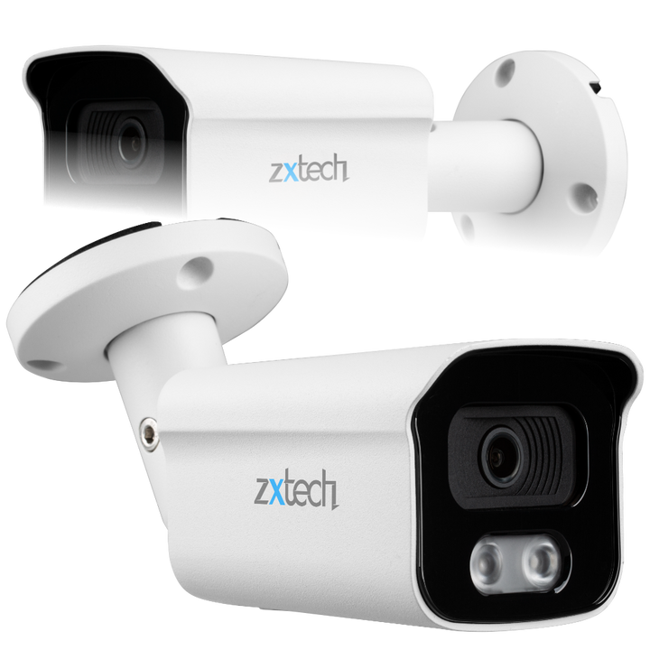 Zxtech 5MP Bullet PoE IP CCTV AI Camera | Face Recognition Built-in Microphone Sony Starvis