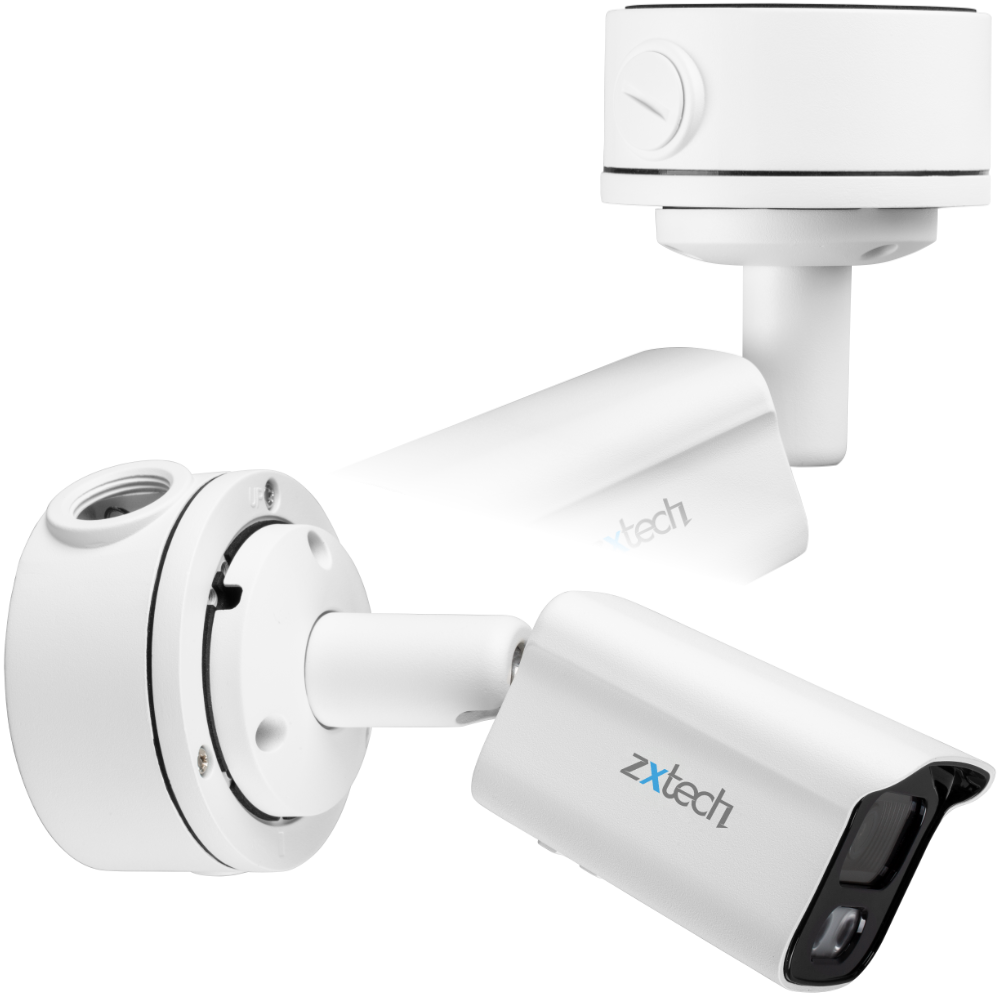 Zxtech 5MP Bullet PoE IP CCTV AI Camera | Face Recognition Built-in Microphone Sony Starvis