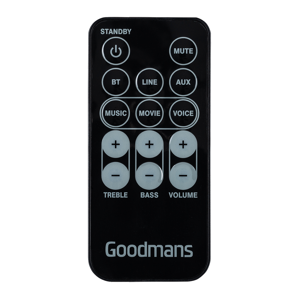 Goodmans GDSB02BT20 Remote Control