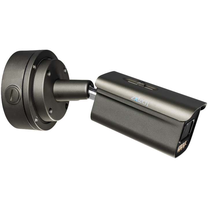 Zxtech Full Colour Night Vision 4K 8MP Bullet Auto Zoom PoE IP CCTV AI Camera | Face Recognition 60M LED Sony Starvis
