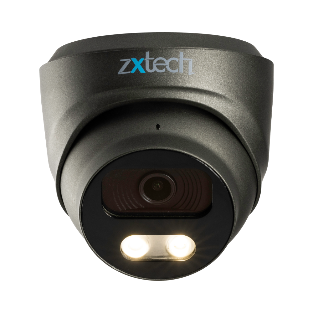 Zxtech Full Colour Night Vision 4K 8MP Dome PoE IP CCTV AI Camera | Face Recognition Built-in Microphone Sony Starvis