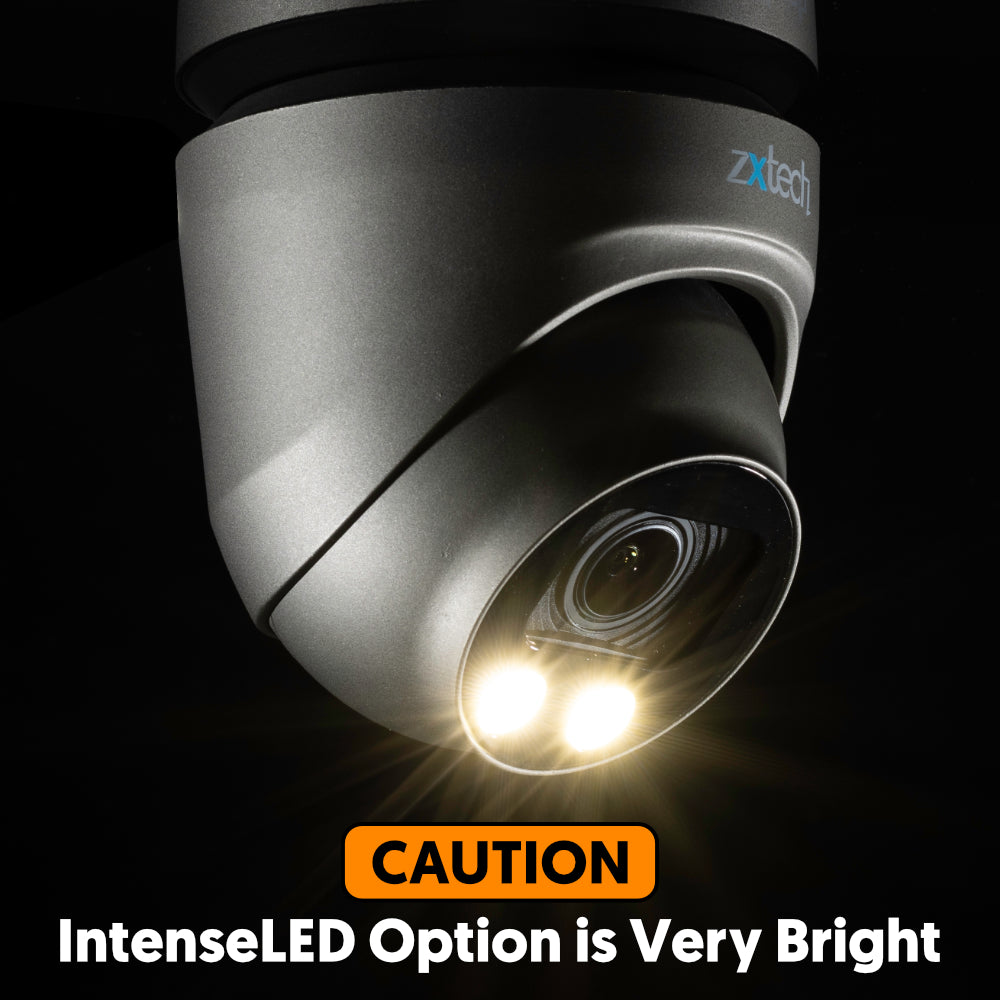Zxtech 4K CCTV System - 2 x IP PoE Cameras Motorised Lens Face Detection  Outdoor Sony Starvis | RX2G4Z