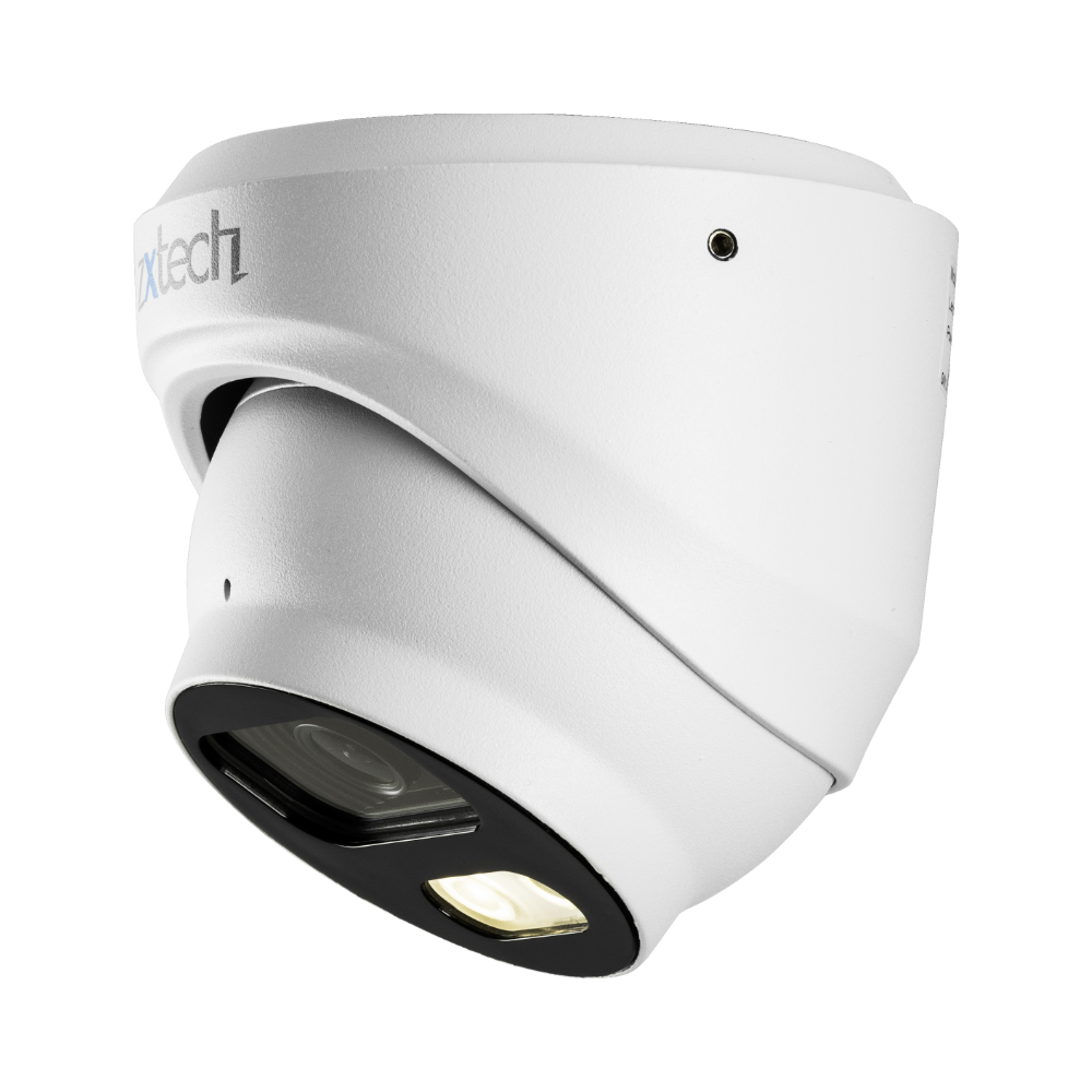 Zxtech Full Colour Night Vision 4K 8MP Dome PoE IP CCTV AI Camera | Face Recognition Built-in Microphone Sony Starvis