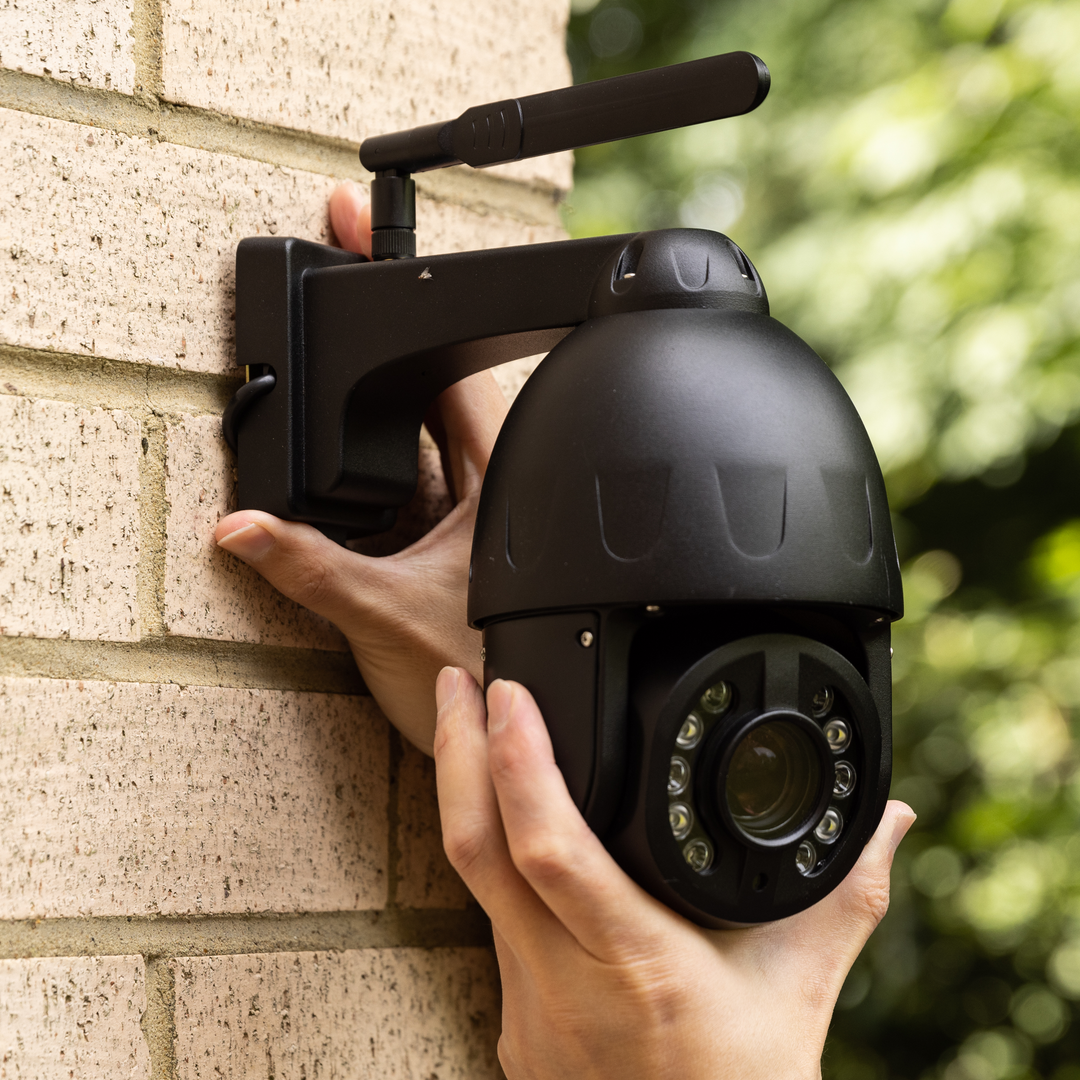 Zxtech 5MP Wireless PTZ CCTV System  - 2 x WiFi Security Camera 5X/10X Auto Zoom Colour Night Vision Outdoor 2-Way-Audio 9CH Sony Starvis