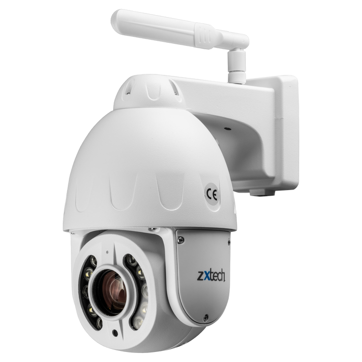 Zxtech PTZ Wireless Security Camera - 5MP/4MP 10X/5X Optical Zoom Full Colour Night Vision Face Detection Wifi 2-Way Audio SD Indoor/Outdoor