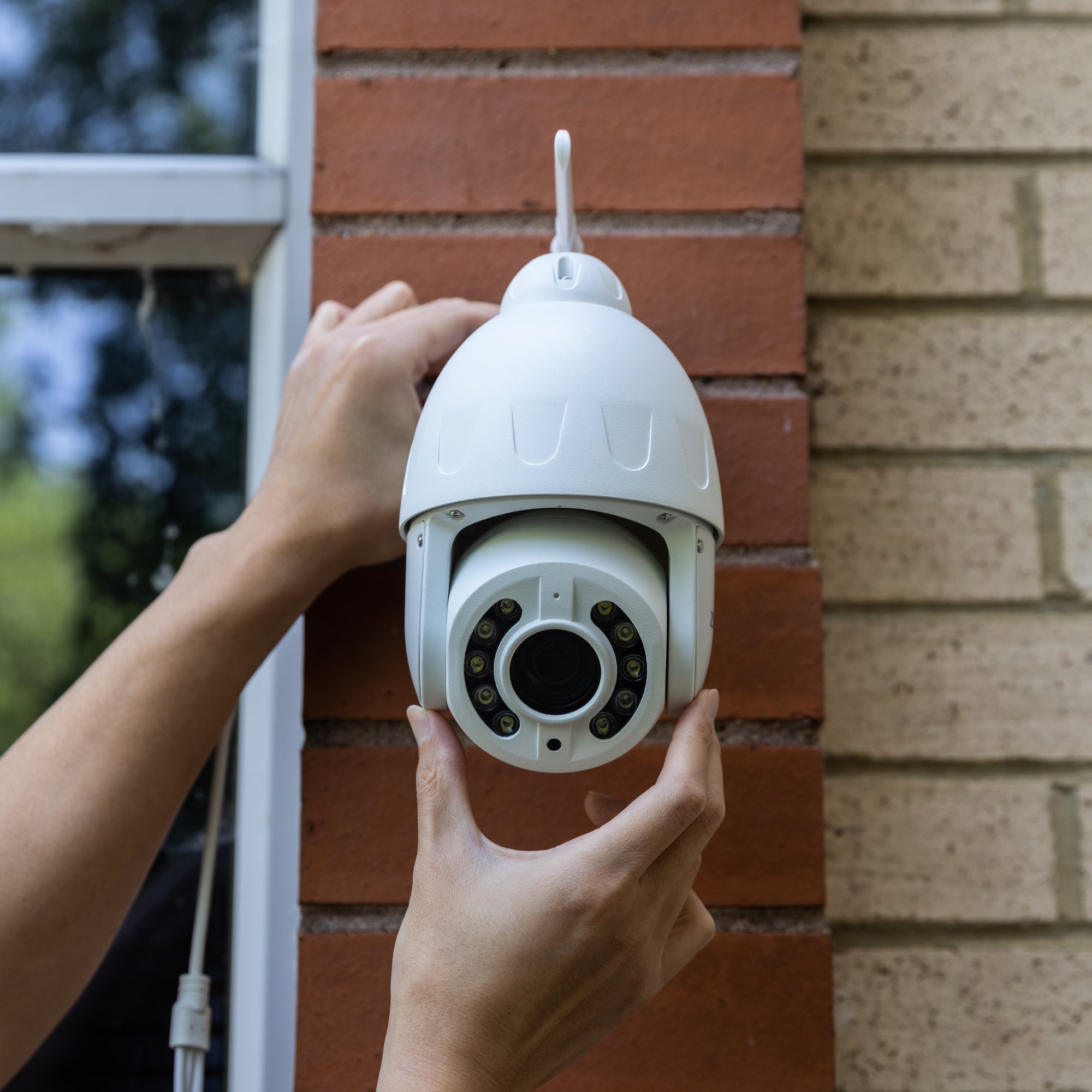 Dome security camera store outdoor