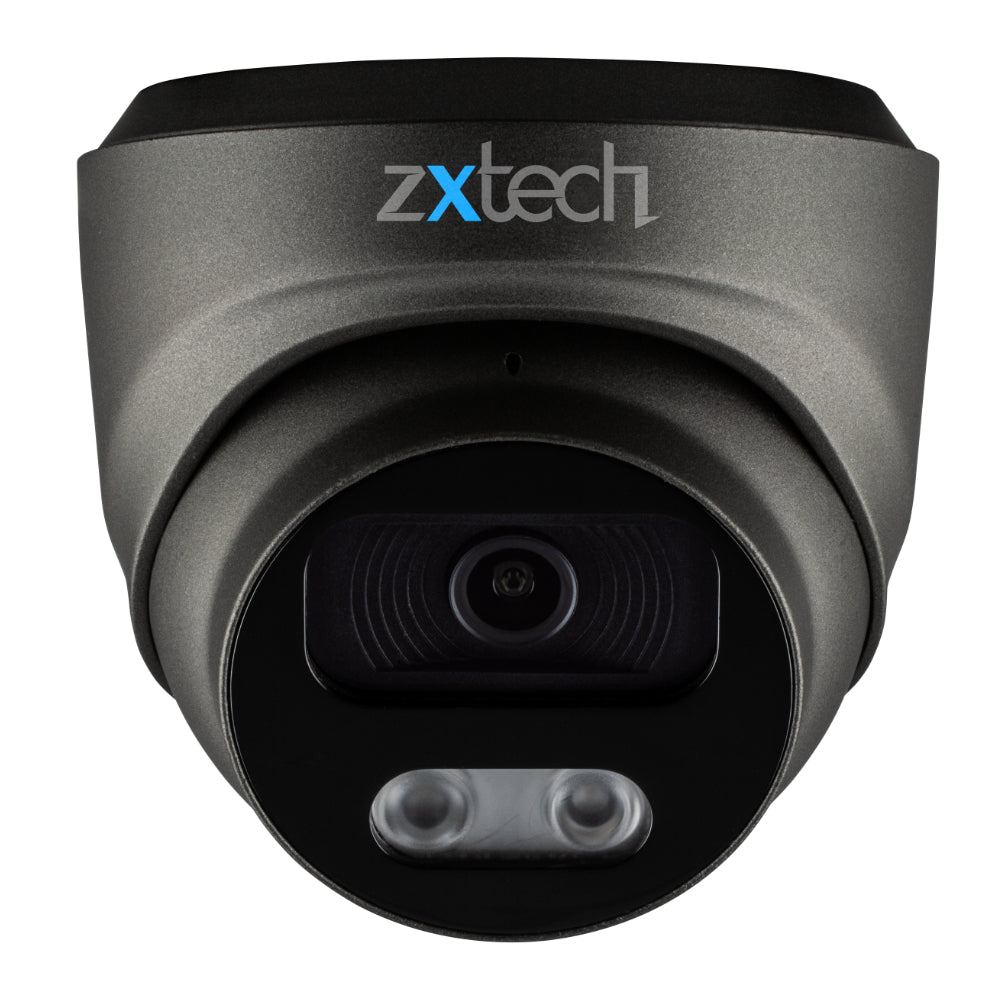 Zxtech 4K 8MP Dome PoE IP CCTV AI Camera | Face Recognition Built-in Microphone