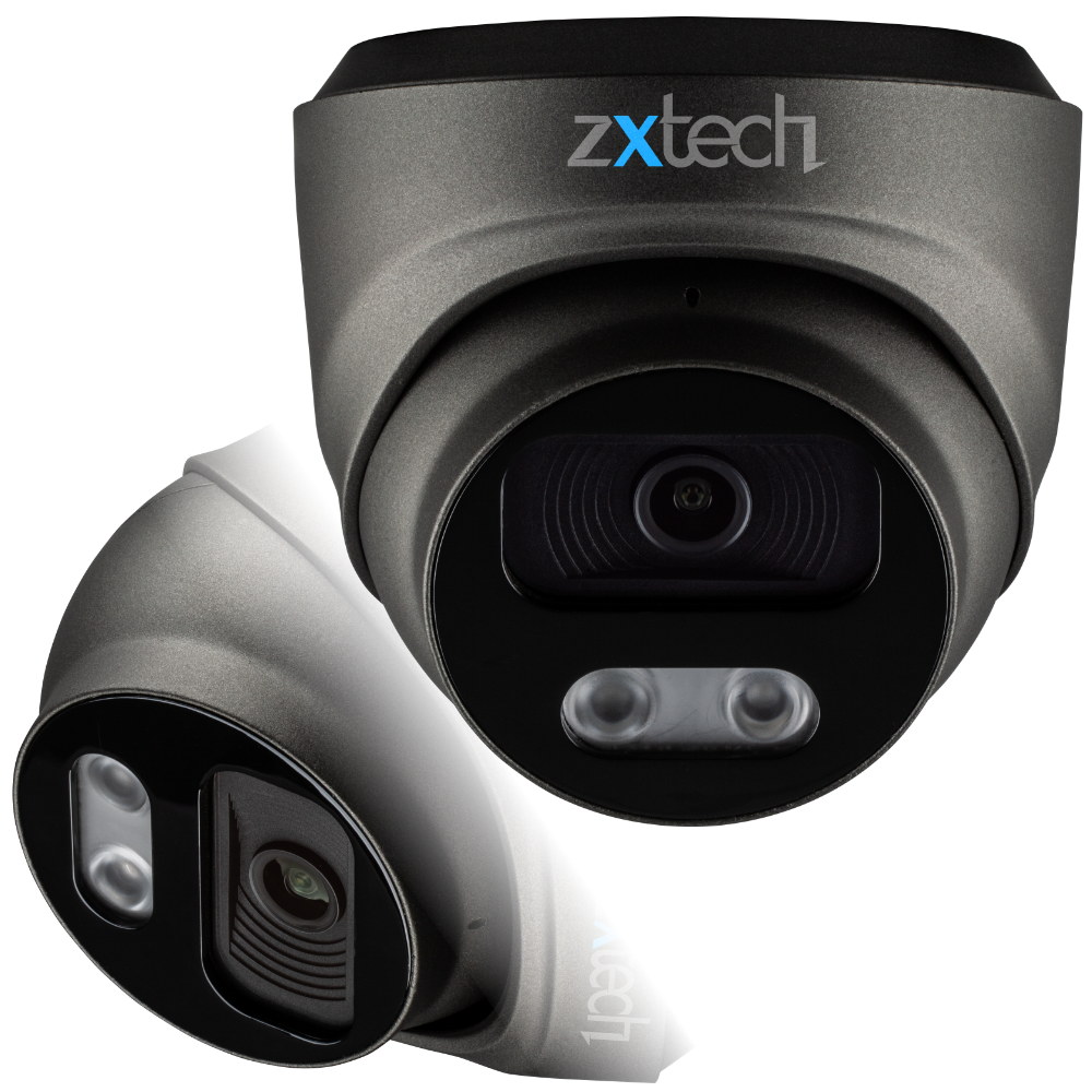Zxtech 4K 8MP Dome PoE IP CCTV AI Camera | Face Recognition Built-in Microphone Sony Starvis