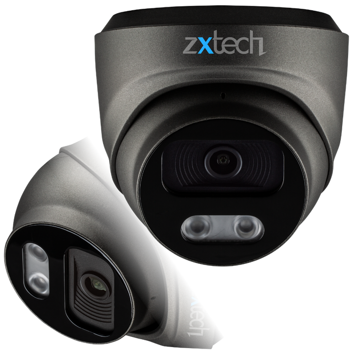 Zxtech 4K 8MP Dome PoE IP CCTV AI Camera | Face Recognition Built-in Microphone Sony Starvis