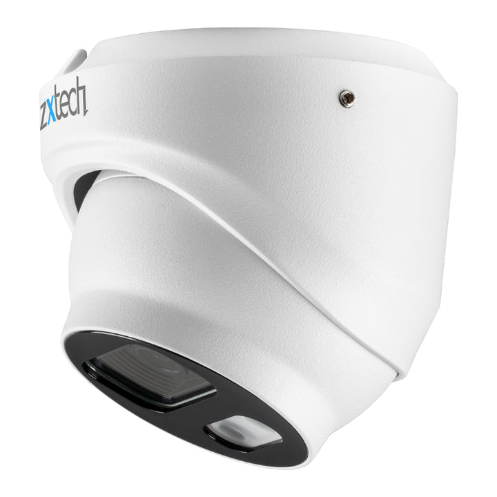 Zxtech 4K 8MP Dome PoE IP CCTV AI Camera | Face Recognition Built-in Microphone