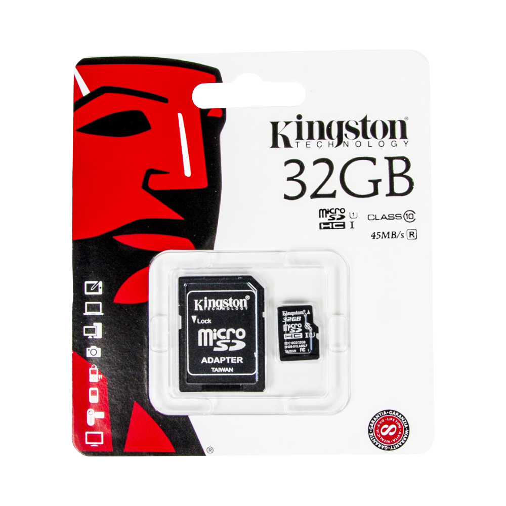Kingston 32GB Micro SD SDHC MicroSD TF Class 10 UHS1 Memory Card CCTV Phone Tab