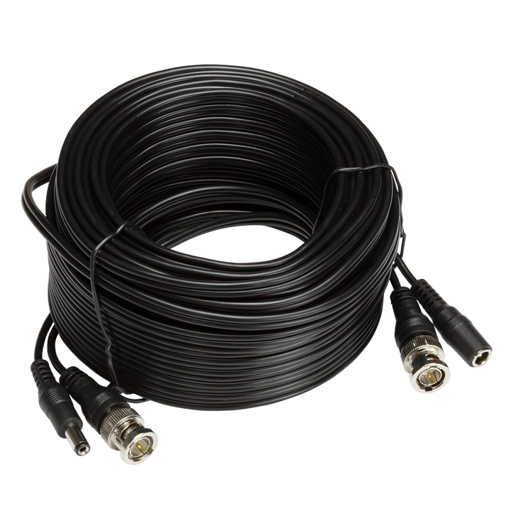 Zxtech 20M Black Pre-Made RG59 Siamese Cable | MK2S6NN
