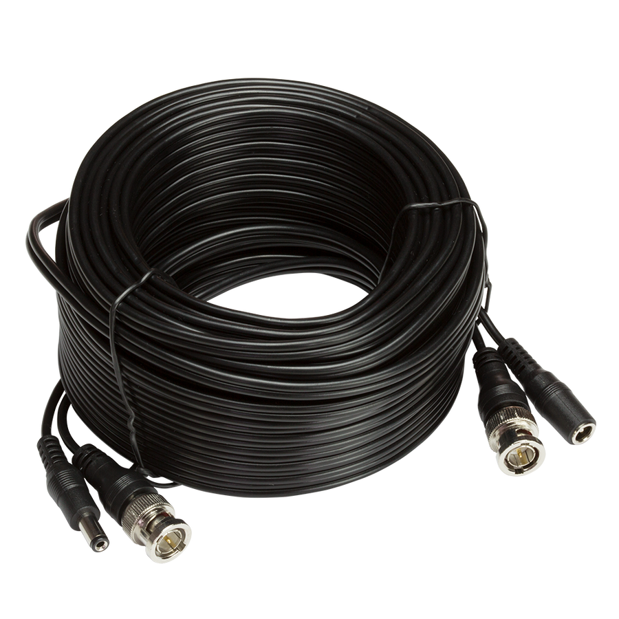 Zxtech 20M Black Pre-Made RG59 Siamese Cable | MK2S6NN