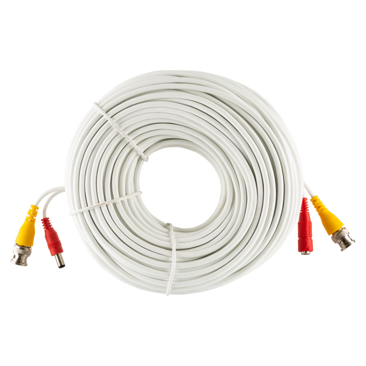Zxtech 30M White Pre-Made RG59 Siamese Cable