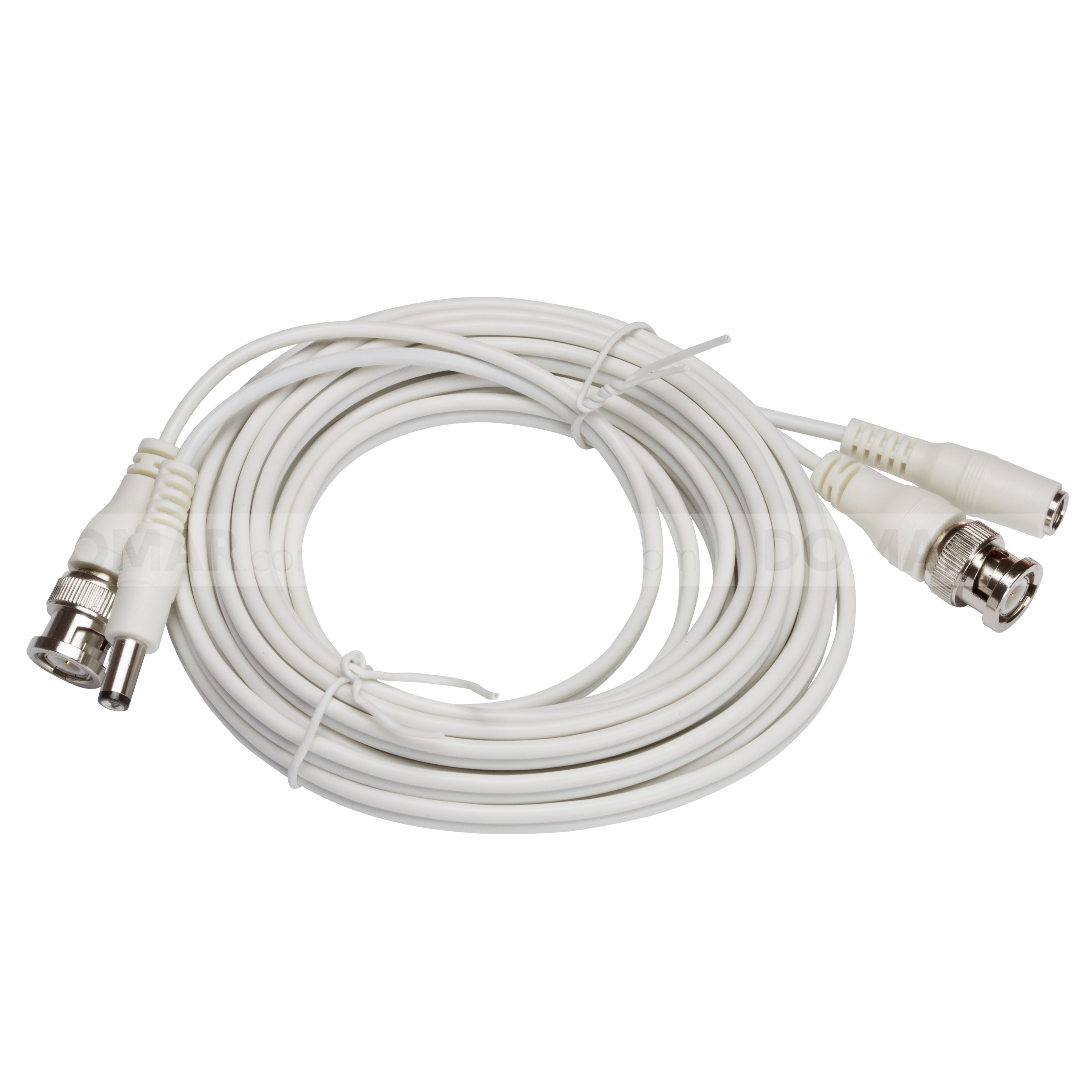 Zxtech 5M White Pre-Made RG59 Siamese Cable