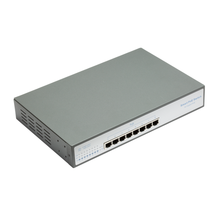 TG-NET P3008G-8PoE 150W 10/100/1000M 8 Port Gigabit Desktop PoE Switch