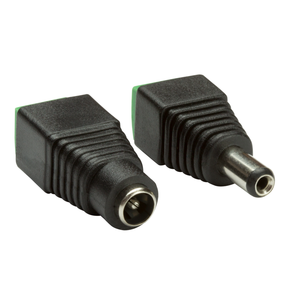 Zxtech Pair of DC Male  And Female 2.1mm Connectors