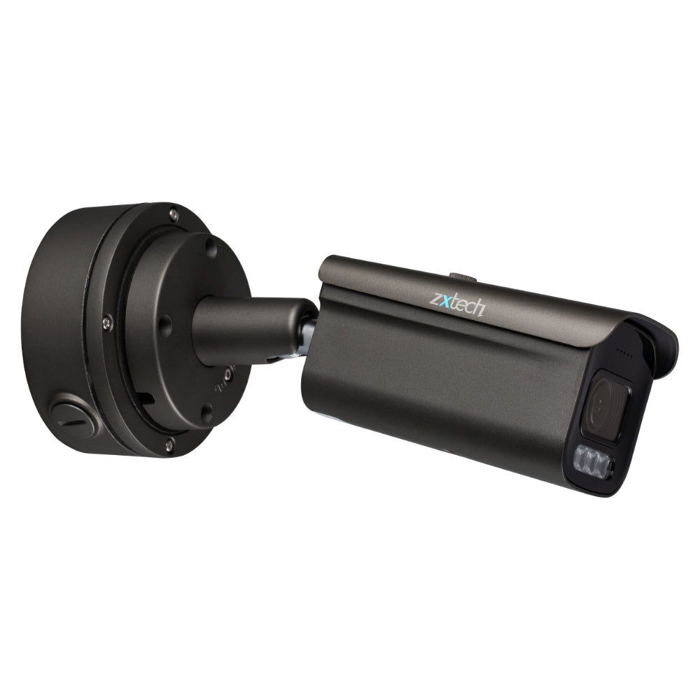 Zxtech 4K 8MP Bullet Auto Zoom PoE IP CCTV AI Camera | Face Recognition 60M IR Sony Starvis