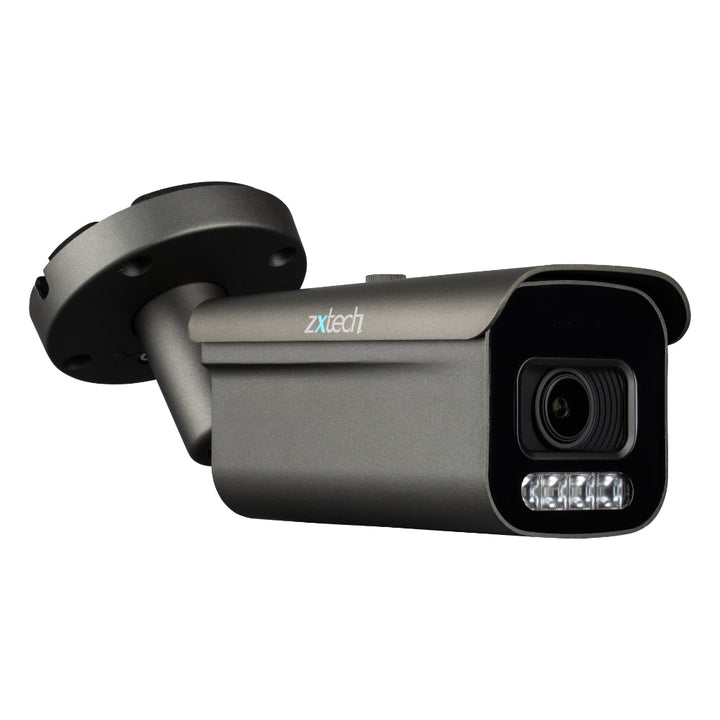 Zxtech 4K 8MP Bullet Auto Zoom PoE IP CCTV AI Camera | Face Recognition 60M IR