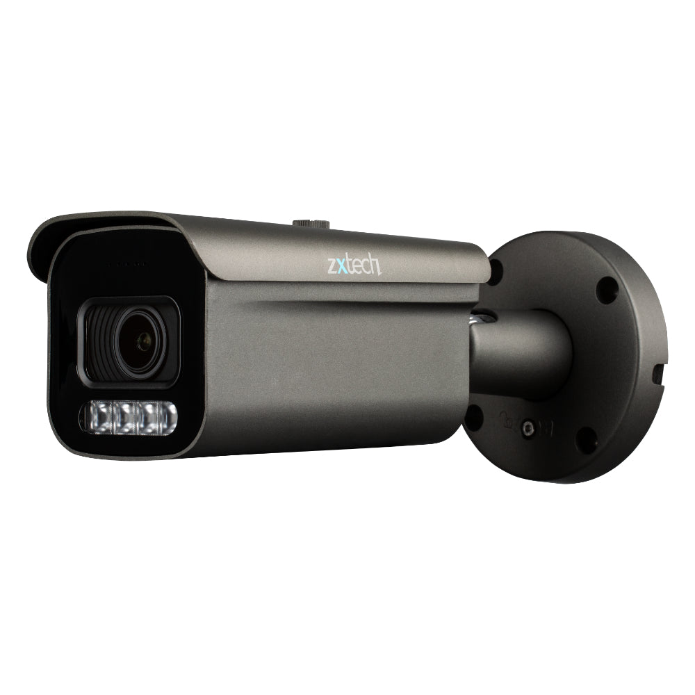 Zxtech 4K 8MP Bullet Motorized Zoom PoE IP CCTV AI Camera | Face 