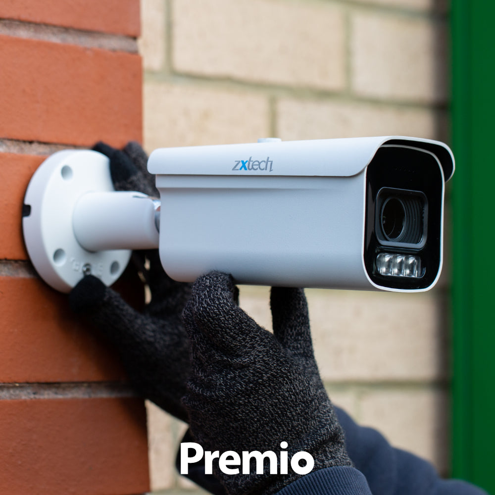 Zxtech 4K 8MP Bullet Auto Zoom PoE IP CCTV AI Camera | Face Recognition 60M IR Sony Starvis