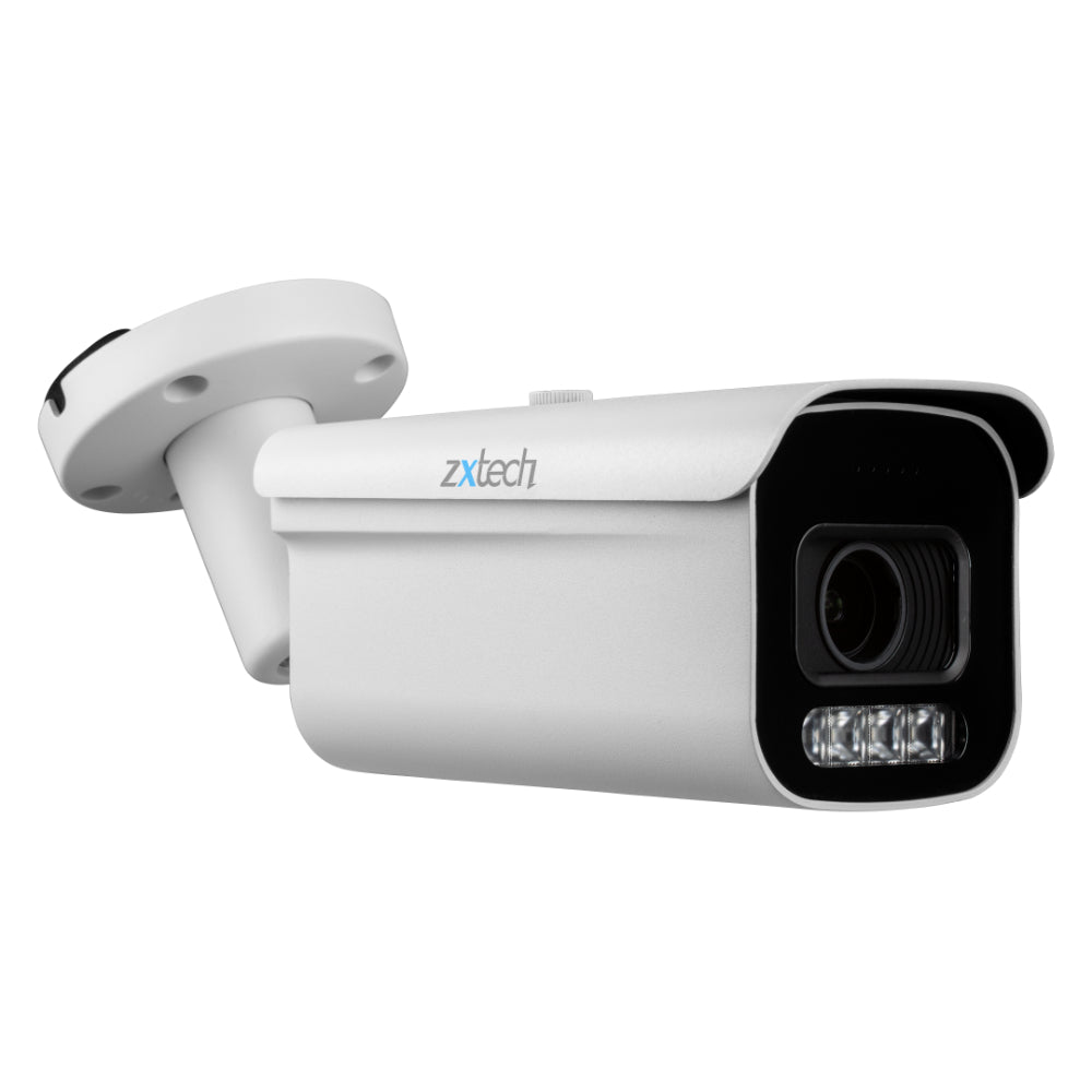 Zxtech 4K 8MP Bullet Auto Zoom PoE IP CCTV AI Camera | Face Recognition 60M  IR Sony Starvis