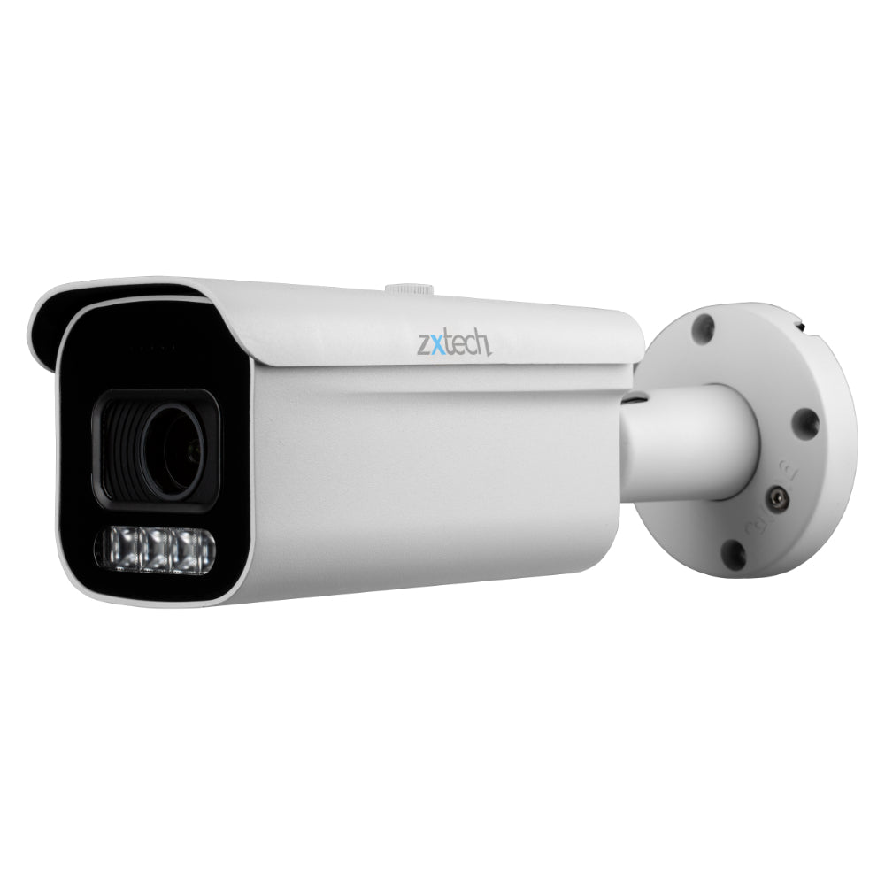 Zxtech 4K 8MP Bullet Auto Zoom PoE IP CCTV AI Camera | Face Recognition 60M  IR Sony Starvis