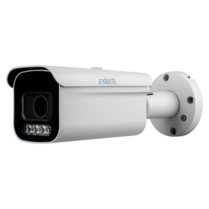 Zxtech 4K 8MP Bullet Auto Zoom PoE IP CCTV AI Camera | Face Recognition 60M IR