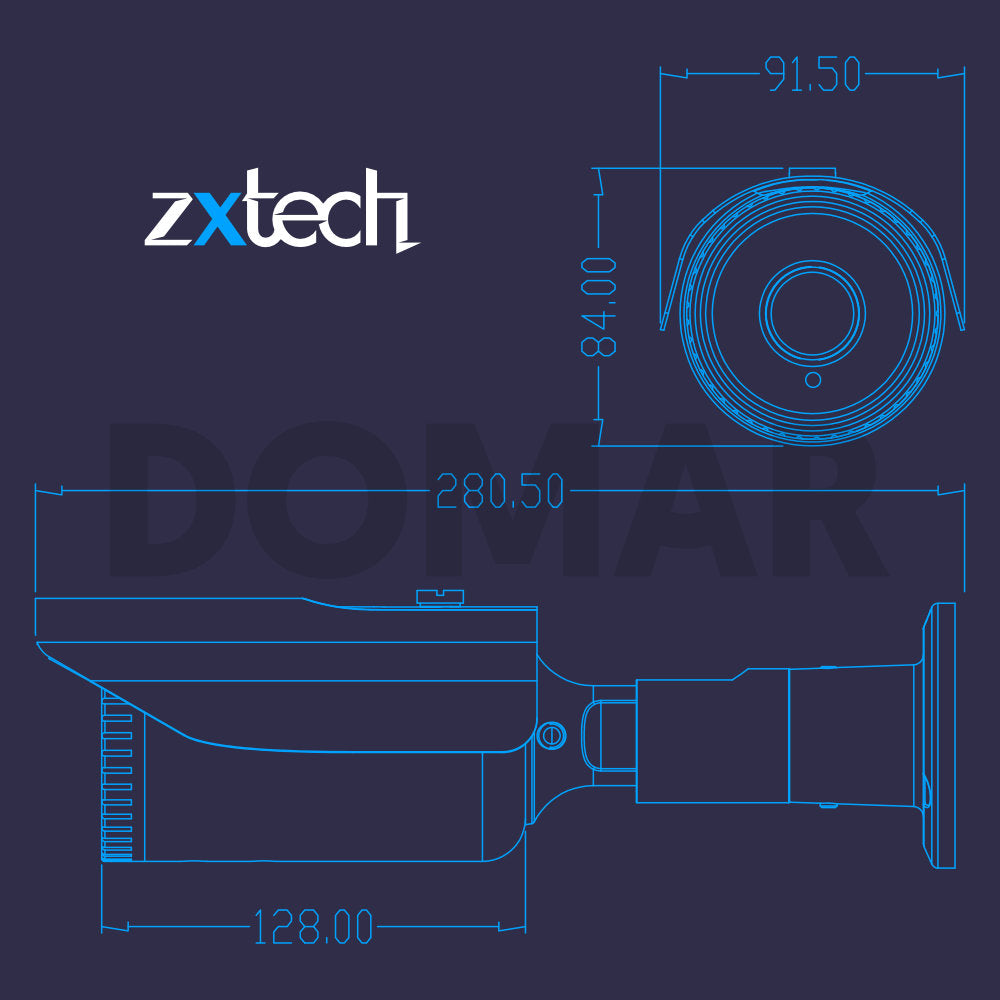 Zxtech Premix 5MP Analog AHD TVI CCTV Camera MCBW52H-MCBG52G