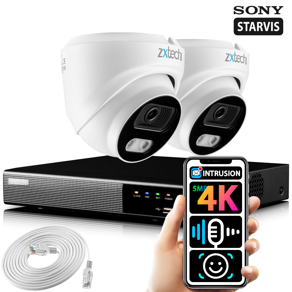 4K Complete System Audio Face Detection Outdoor | Zxtech