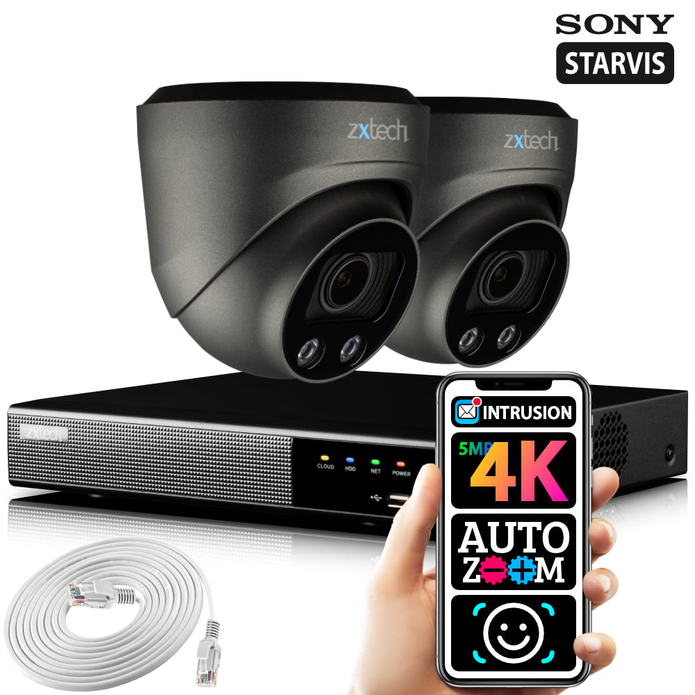 Cctv Detect 4K Home CCTV System Face Detection CCTV Camera Motorised | Zxtech