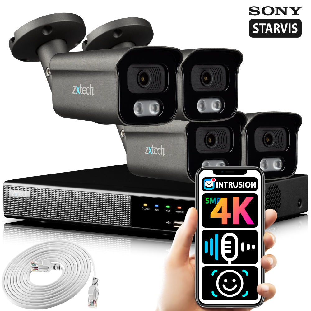 4K Home Security System Face Detection Security Camera | Zxtech